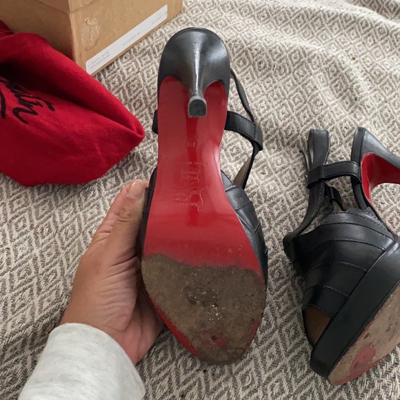 RARE Louboutin CITY GIRL black 38 - Picture 4 of 9